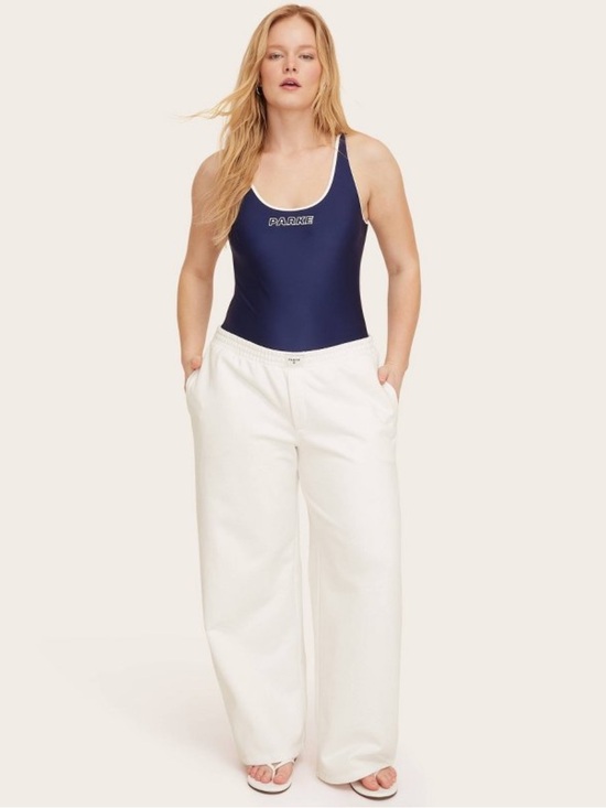Parke Pants - High-Rise Boxer Sweatpants - Parke x Target Cream NEW
